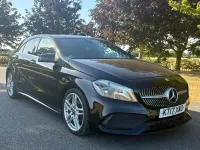 Used Mercedes A200 AMG line 134 HP (98 kW) 2017 Black Hatchback