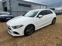 Used Mercedes A200 AMG line 163 HP (119 kW) 2018 White Hatchback