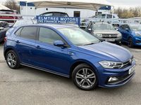 Used VW Polo R-line 95 HP (69 kW) 2019 Blue Hatchback