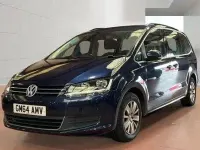 Used VW Sharan SE 140 HP (102 kW) 2015 Blue MPV