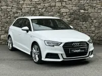 Used Audi A3 S-Line 150 HP (110 kW) 2018 White Sedan