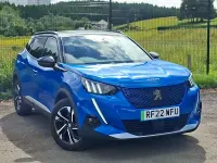 Used Peugeot e-2008 GTi 100 kW (136 HP) 2022 Blue SUV