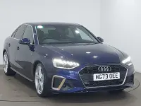 Used Audi A4 S-Line 204 HP (150 kW) 2023 Blue Sedan