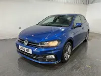 Used VW Polo R-line 95 HP (69 kW) 2019 Blue Hatchback