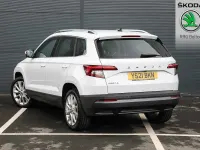 Used Skoda Karoq SE L 150 HP (110 kW) 2021 Moon white metallic SUV