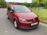Used VW Touran SE 105 HP (77 kW) 2012 Red MPV