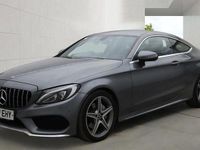 Used Mercedes C220 AMG line 170 HP (125 kW) 2017 Grey Coupe