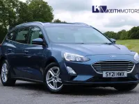 Used Ford Focus Zetec 120 HP (88 kW) 2021 Blue Estate