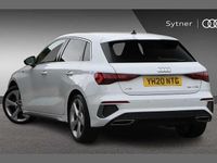 Used Audi A3 S-Line 147 HP (108 kW) 2020 White Sedan