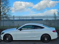 Used Mercedes C200 AMG line 184 HP (135 kW) 2018 White Coupe
