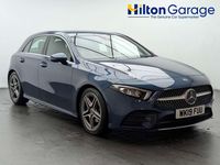 Used Mercedes A200 AMG line 163 HP (119 kW) 2019 Blue Hatchback