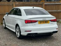 Used Audi A3 S-Line 150 HP (110 kW) 2019 White Sedan