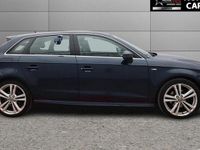 Used Audi A3 Sportback S-Line 150 HP (110 kW) 2019 Blue Hatchback