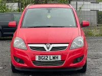 Used Vauxhall Zafira Design Edition 115 HP (84 kW) 2012 Red MPV
