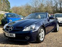 Used Mercedes SLK200 184 HP (135 kW) 2010 Blue Cabriolet