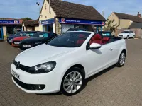 Begagnad VW Golf Cabriolet SE 2012 Vit Cab
