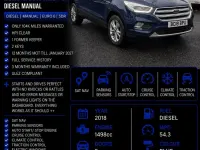 Used Ford Kuga Titanium 120 HP (88 kW) 2018 Blue SUV
