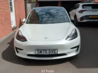 Used Tesla Model 3 Standard Range 239 kW (325 HP) 2020 White Sedan
