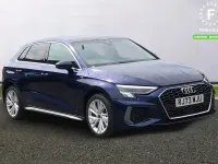 Used Audi A3 e-tron S-Line 2023 Blue Hatchback
