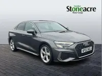 Begagnad Audi A3 S-Line 150 HK (110 kW) 2022 Grå Sedan