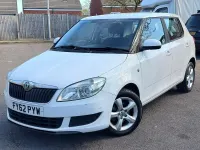 Used Skoda Fabia SE 90 HP (66 kW) 2012 White Hatchback