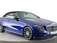 Used Mercedes E350 AMG Line Premium Plus 313 HP (230 kW) 2021 Blue Cabriolet