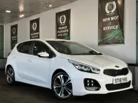 Usado Kia Ceed GT-Line 136 CV (100 kW) 2018 Blanco Utilitario