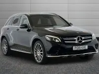 Used Mercedes GLC250 AMG Line Premium 201 HP (147 kW) 2018 Obsidian black SUV