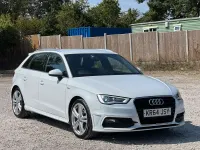 Used Audi A3 Sportback S-Line 2015 White Hatchback