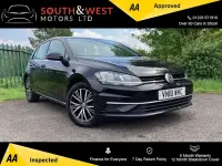 Used VW Golf VII SE 125 HP (91 kW) 2018 Black Hatchback