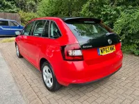 Used Skoda Rapid SE 105 HP (77 kW) 2014 Red Hatchback