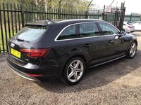 Used Audi A4 S-Line 150 HP (110 kW) 2017 Black Estate
