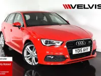 Used Audi A3 Sportback S-Line 150 HP (110 kW) 2015 Red Hatchback
