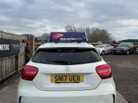 Used Mercedes A200 AMG line 136 HP (100 kW) 2017 White Hatchback