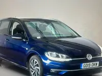 Used VW Golf VII Match 115 HP (84 kW) 2019 Blue Hatchback