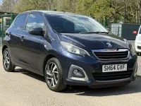 Used Peugeot 108 Allure 82 HP (60 kW) 2014 Blue Hatchback