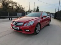 Used Mercedes E350 2010 Red Coupe