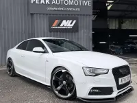 Used Audi A5 Black Edition 245 HP (180 kW) 2014 White Coupe
