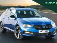 Used Skoda Superb SportlinePlus 196 HP (144 kW) 2022 Race blue metallic Estate