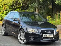 Used Audi A3 S-Line 170 HP (125 kW) 2012 Black Hatchback