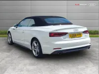 Used Audi A5 Cabriolet S-Line 187 HP (137 kW) 2018 White Cabriolet