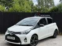Used Toyota Yaris Design 99 HP (72 kW) 2016 White/black Hatchback