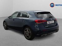Used Mercedes A250 AMG line 218 HP (160 kW) 2021 Blue Hatchback