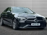 Used Mercedes C200 AMG line 221 HP (162 kW) 2025 Black Sedan