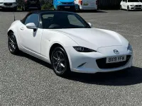 Used Mazda MX5 130 HP (95 kW) 2019 White Cabriolet