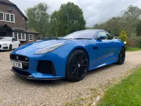 Used Jaguar F-Type SVR 575 HP (422 kW) 2017 Blue Coupe