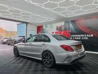 Used Mercedes C220 AMG line 170 HP (125 kW) 2017 Silver Sedan