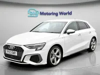 Begagnad Audi A3 Sportback S-Line 150 HK (110 kW) 2023 Vit Halvkombi
