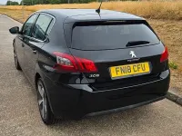 Used Peugeot 308 Allure 2018 Metallic black Hatchback