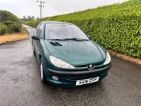 Used Peugeot 206 Roland Garros 109 HP (80 kW) 2001 Green Hatchback